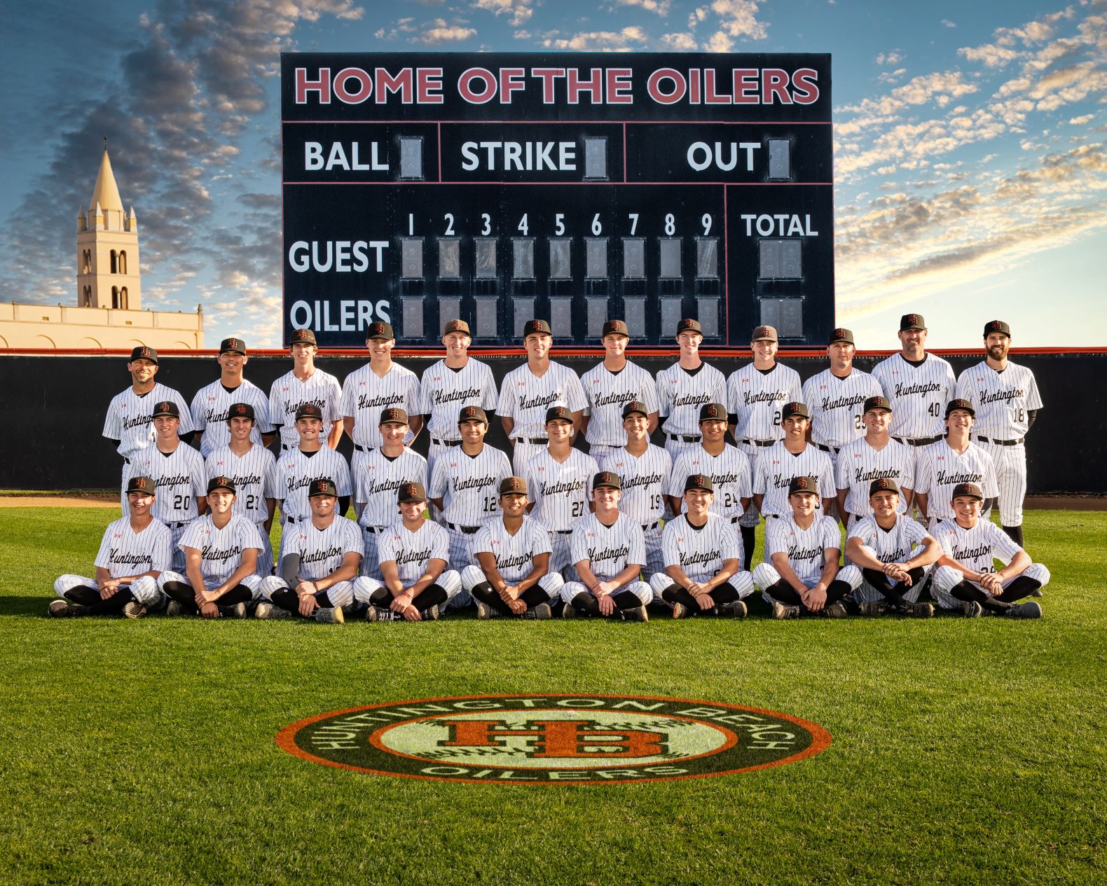 HONORING HUNTINGTON BEACH Baseball team jumped out to a 63 start