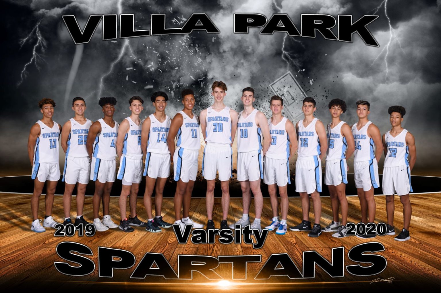 HONORING VILLA PARK Spartans finished with a 245 record under Coach