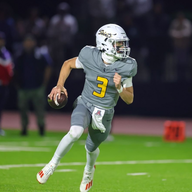 Crean Lutheran QB Caden Jones scrambles down field