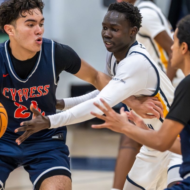 Crean #1 Will Malual attempts to stop Cypress #22 Gavin Kroll-0368