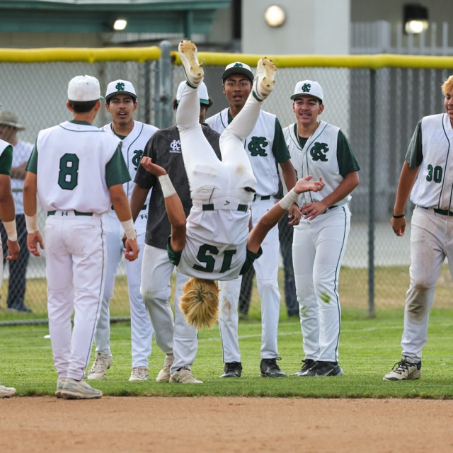 Kaiser players celebrate postgame