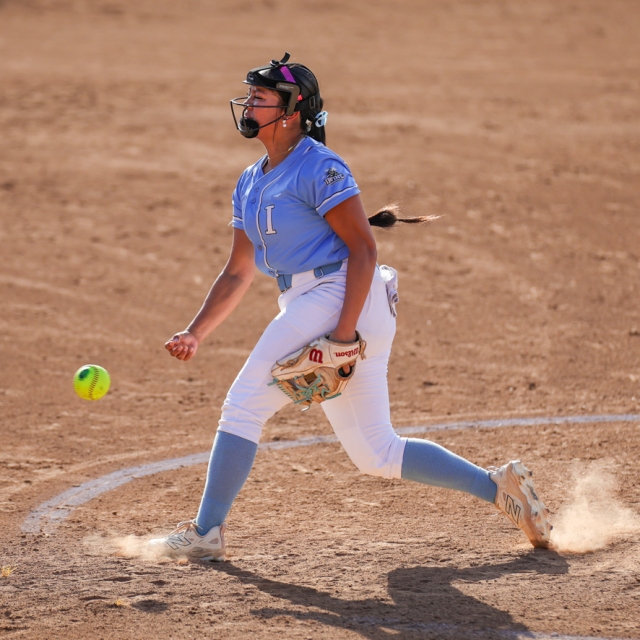 Midori De los Santos fires a pitch for Irvine (1)